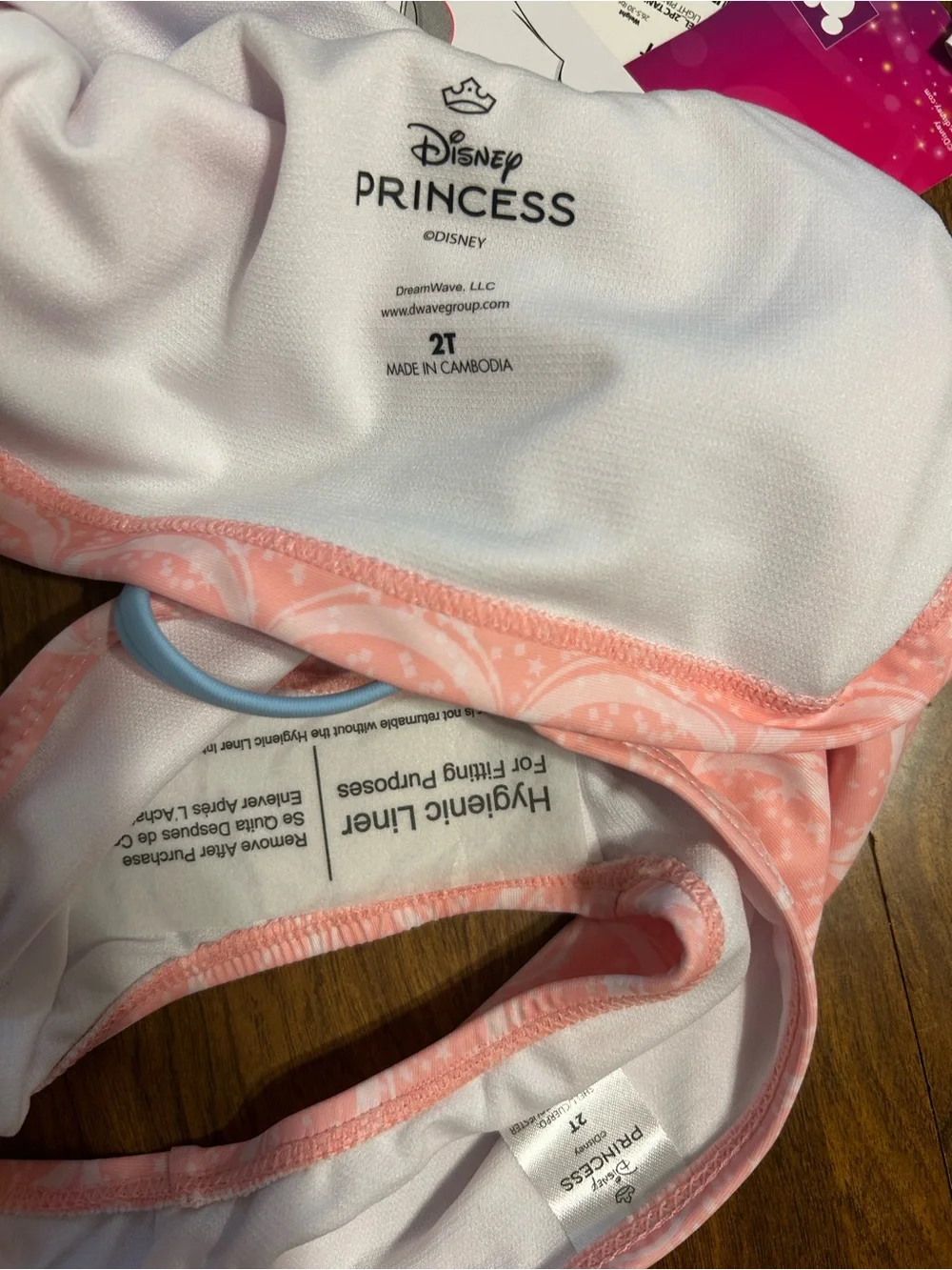 Disney Princess Ariel 2T The Little Mermaid 2PC Tankini Swimsuit UPF 50+ Pink